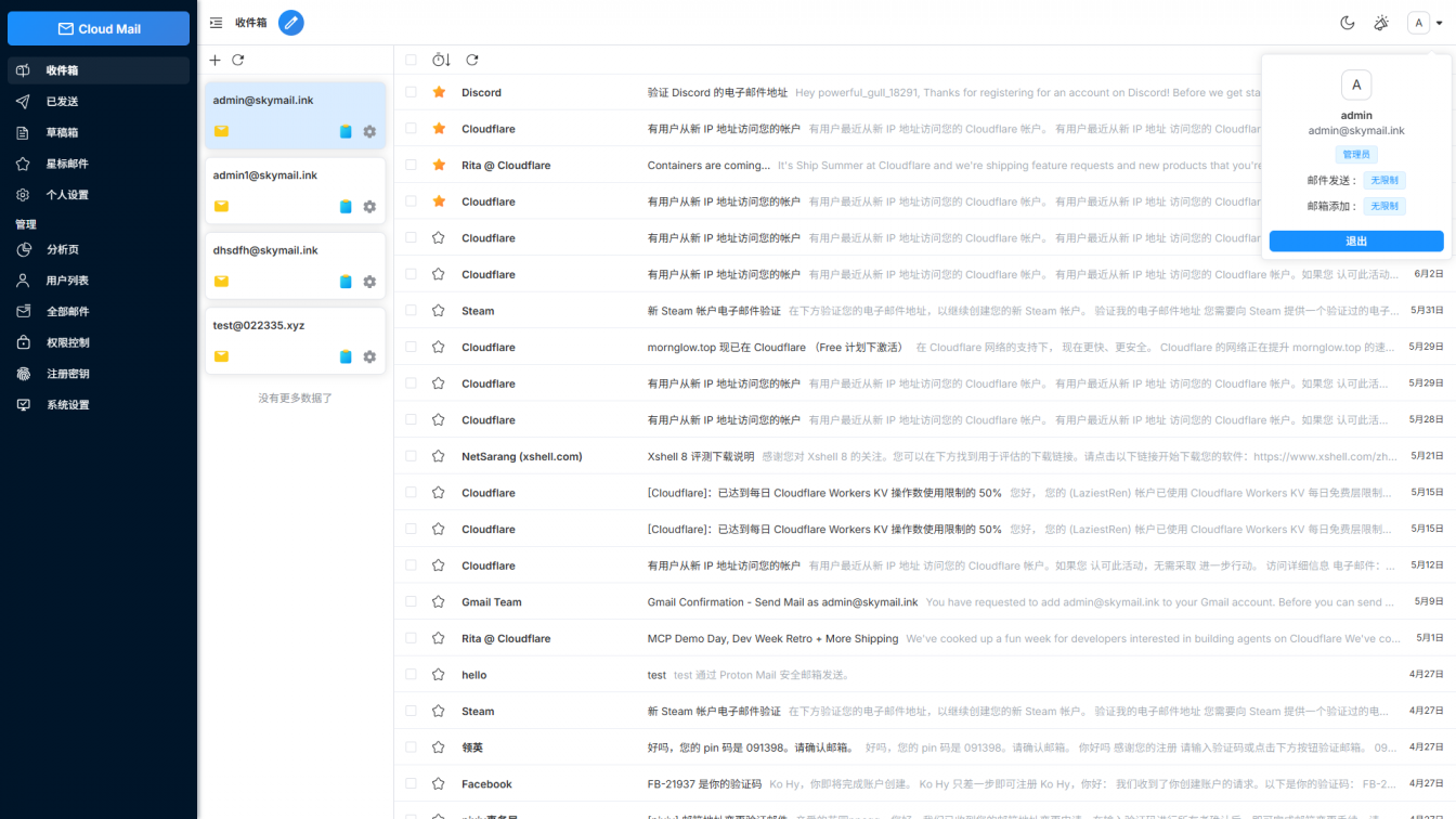 Cloud Mail - 基于 Cloudflare 的免费邮箱服务搭建教程-代码全栈